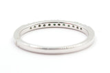 Emerald Stackable Band - 14k White Gold
