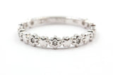 Diamond Star Half Eternity Band - 10k White Gold - 0.06ctw