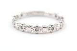 Diamond Star Half Eternity Band - 10k White Gold - 0.06ctw