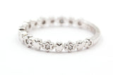 Diamond Star Half Eternity Band - 10k White Gold - 0.06ctw