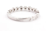 Diamond Star Half Eternity Band - 10k White Gold - 0.06ctw