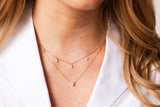 Marquise Diamond Drop Necklace - 14k White Gold- 0.14ctw