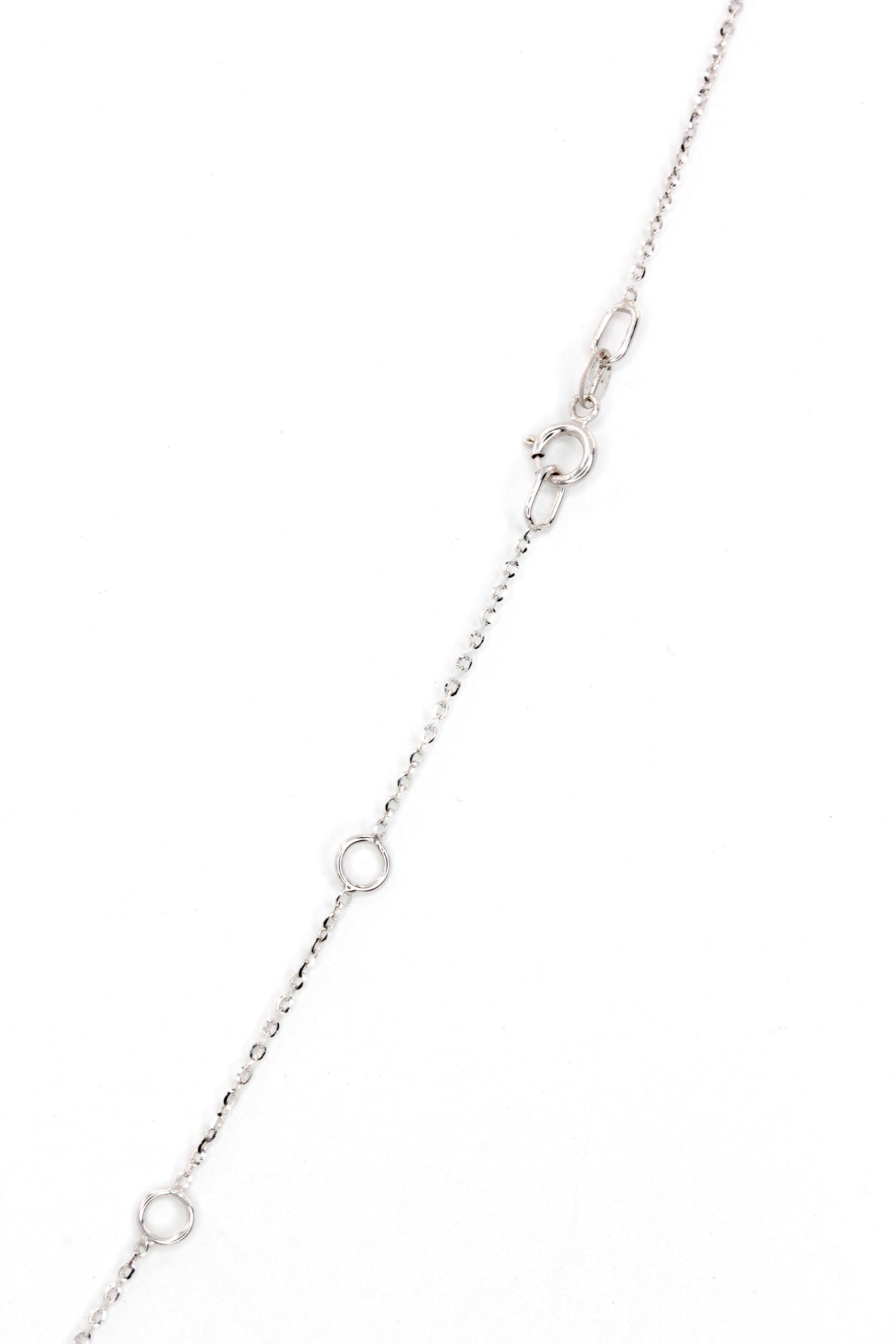 Marquise Diamond Drop Necklace - 14k White Gold- 0.14ctw