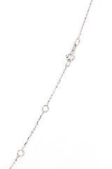 Marquise Diamond Drop Necklace - 14k White Gold- 0.14ctw