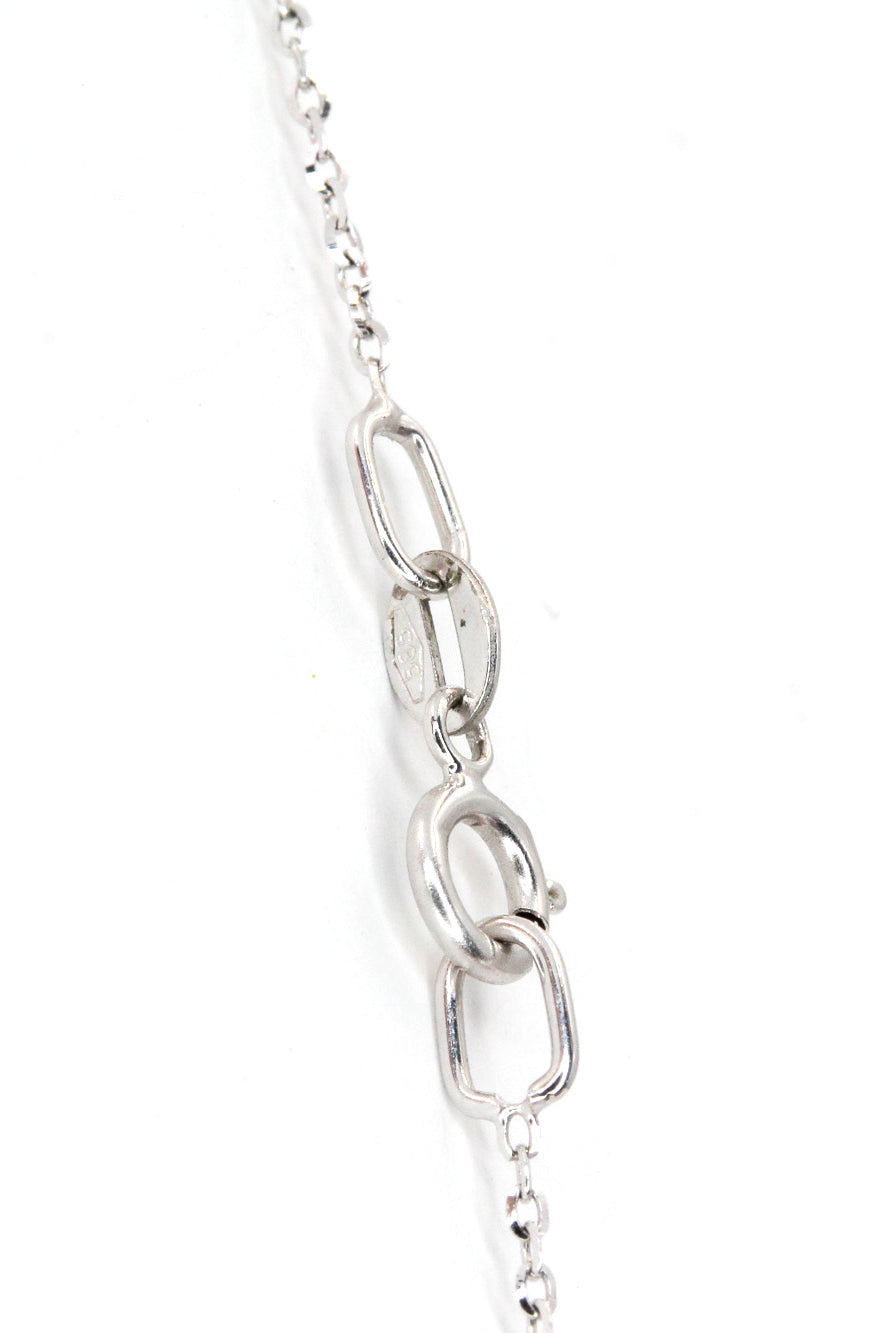 Marquise Diamond Drop Necklace - 14k White Gold- 0.14ctw
