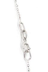 Marquise Diamond Drop Necklace - 14k White Gold- 0.14ctw