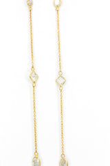 Mixed Fancy Cut Diamond Necklace - 14k Yellow Gold - 2.80ctw