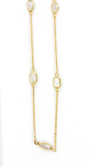 Mixed Fancy Cut Diamond Necklace - 14k Yellow Gold - 2.80ctw