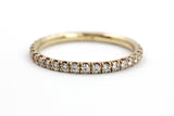 Moissanite Stackable 14k Gold Band