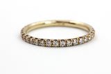 Moissanite Stackable 14k Gold Band