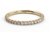 Moissanite Stackable 14k Gold Band