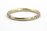 Moissanite Stackable 14k Gold Band