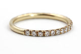 Moissanite Stackable 14k Gold Band