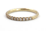 Moissanite Stackable 14k Gold Band