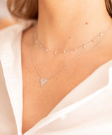 Pavé Diamond Heart Necklace - 14k White Gold - 0.26ctw