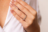 Pear Diamond Band Ring - 14k White Gold - 0.63ctw