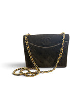 Vintage Chanel Suede CC Flap Bag