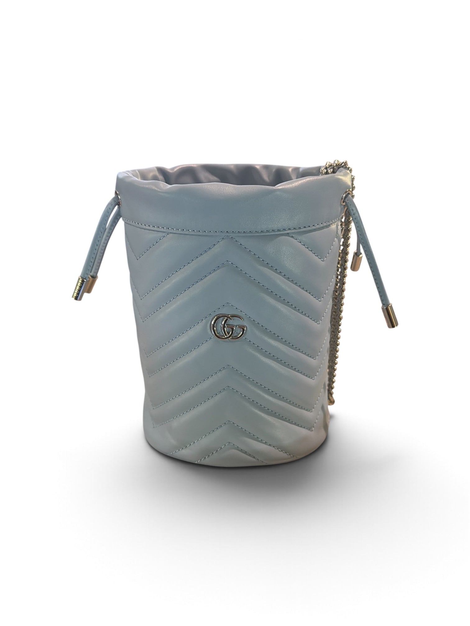 Gucci Matelassé Mini Marmont Bucket Bag