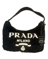Prada Re Edition 2000 Terry Mini Bag - Black & White
