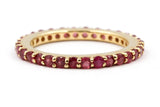 Ruby Eternity Band Ring - 14k Yellow Gold - 1.75ctw
