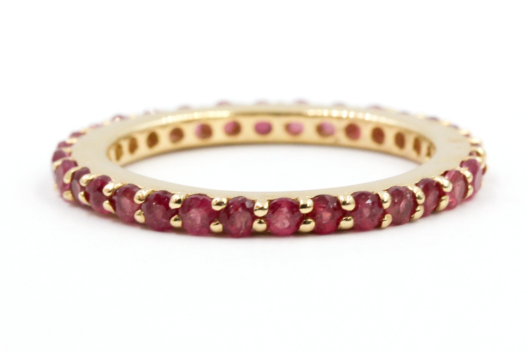 Ruby Eternity Band Ring - 14k Yellow Gold - 1.75ctw
