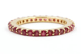 Ruby Eternity Band Ring - 14k Yellow Gold - 1.75ctw