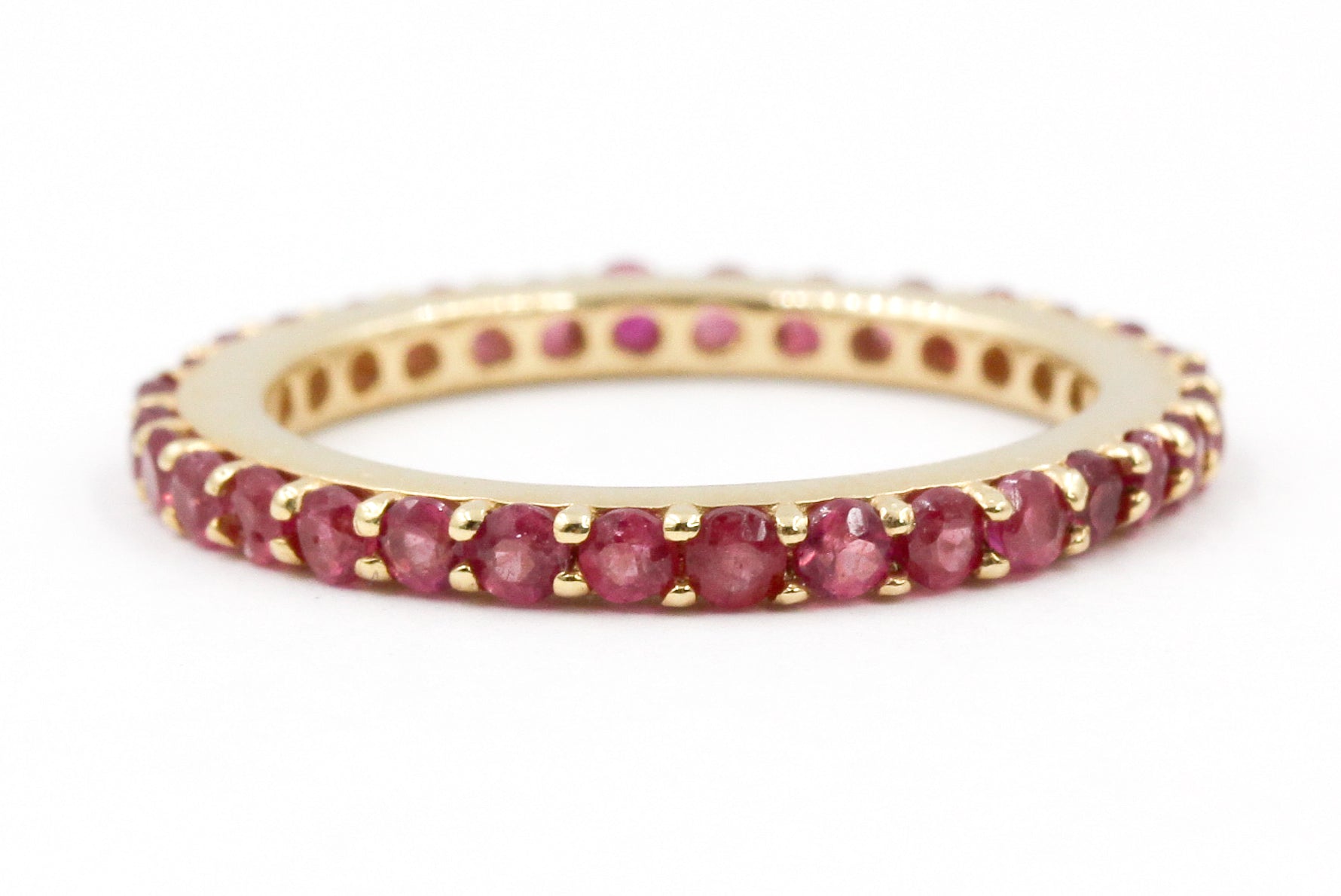 Ruby Eternity Band Ring - 14k Yellow Gold - 1.75ctw
