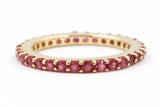 Ruby Eternity Band Ring - 14k Yellow Gold - 1.75ctw