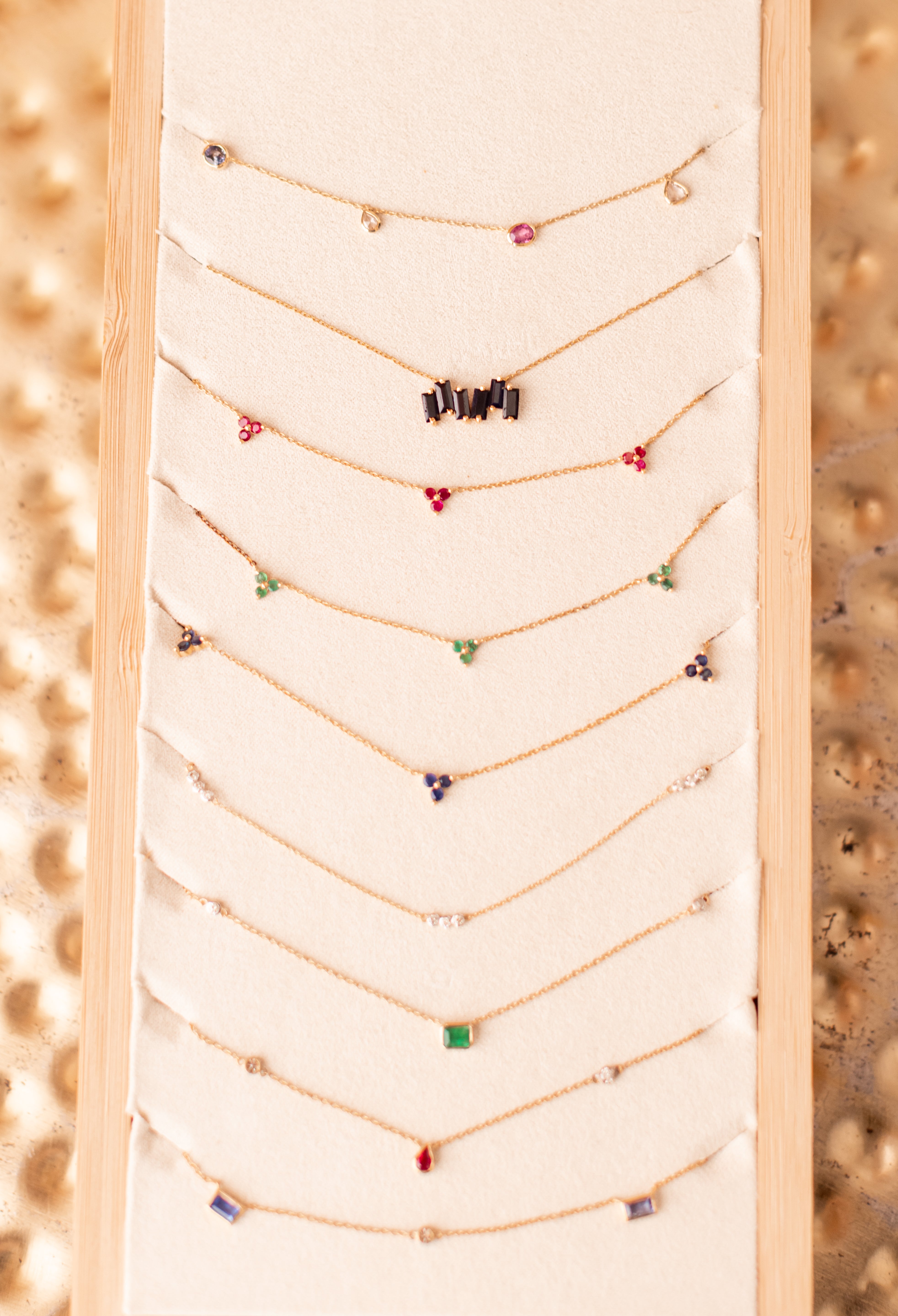 Ruby and Diamond Necklace - 14k Yellow Gold - 0.67ctw