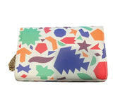 Saint Laurent Grain De Poudre Monogram Shapes Print Kate Satchel - Small