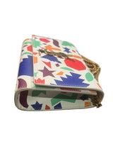 Saint Laurent Grain De Poudre Monogram Shapes Print Kate Satchel - Small