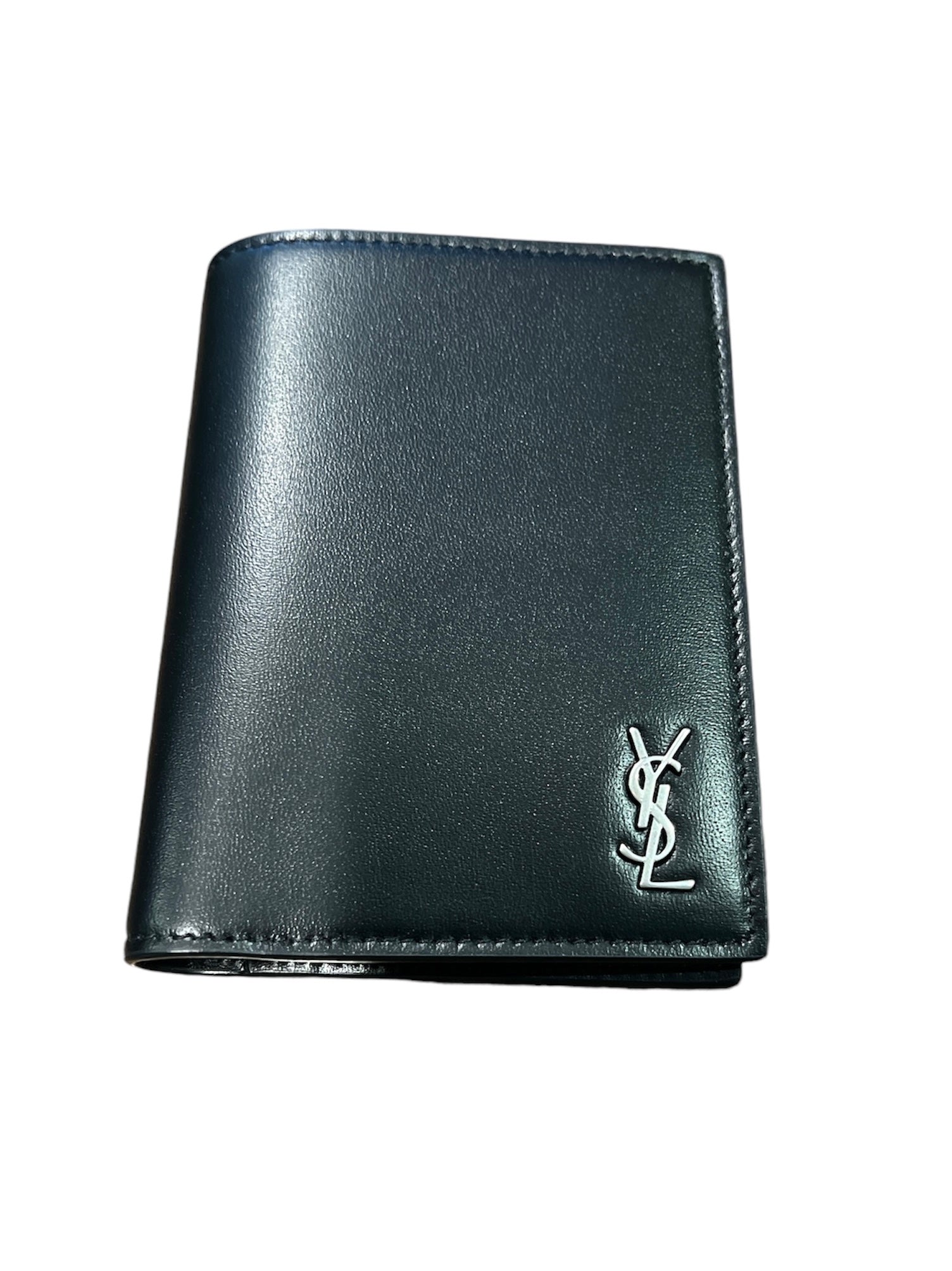 Saint Laurent Tiny Cassandre Credit Card Wallet