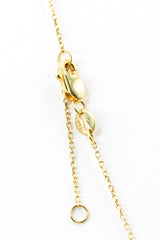 Sapphire Baguette Necklace - 14k Yellow Gold - 0.90ctw