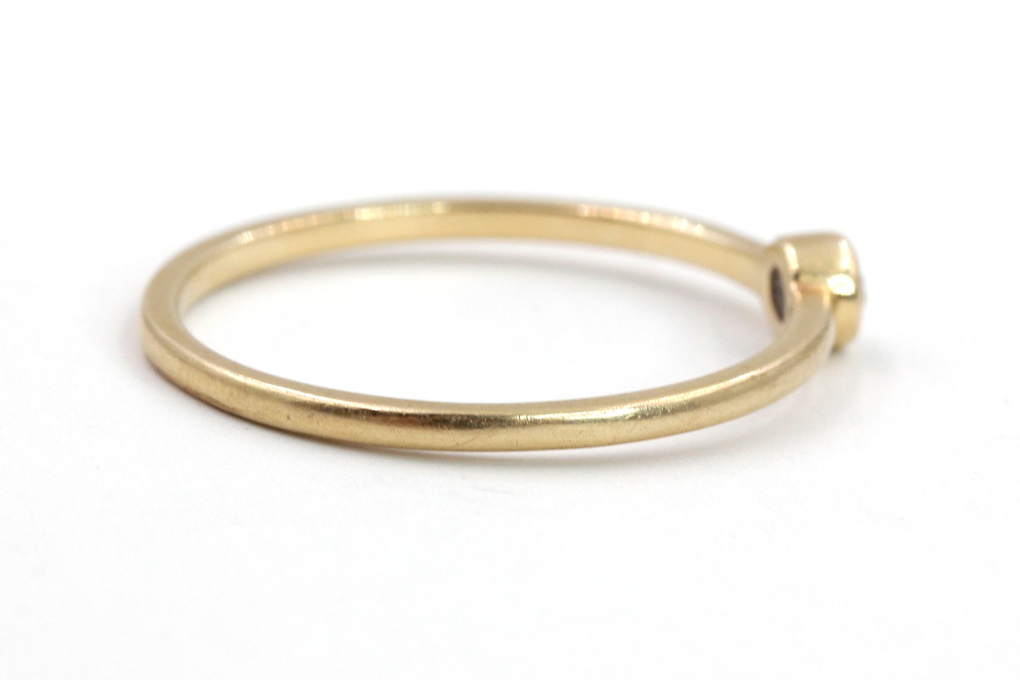Sapphire Stackable 14k Yellow Gold Ring