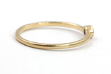 Sapphire Stackable 14k Yellow Gold Ring