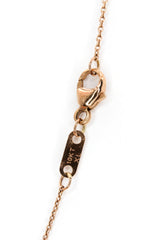 Sapphire and Diamond Necklace - 10k Rose Gold - 0.55ctw