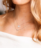 Scattered Diamond Necklace - 14k White Gold  - 0.20ctw