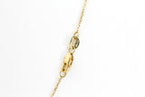 Scattered Diamonds Necklace - 14k Yellow Gold - 0.20ctw