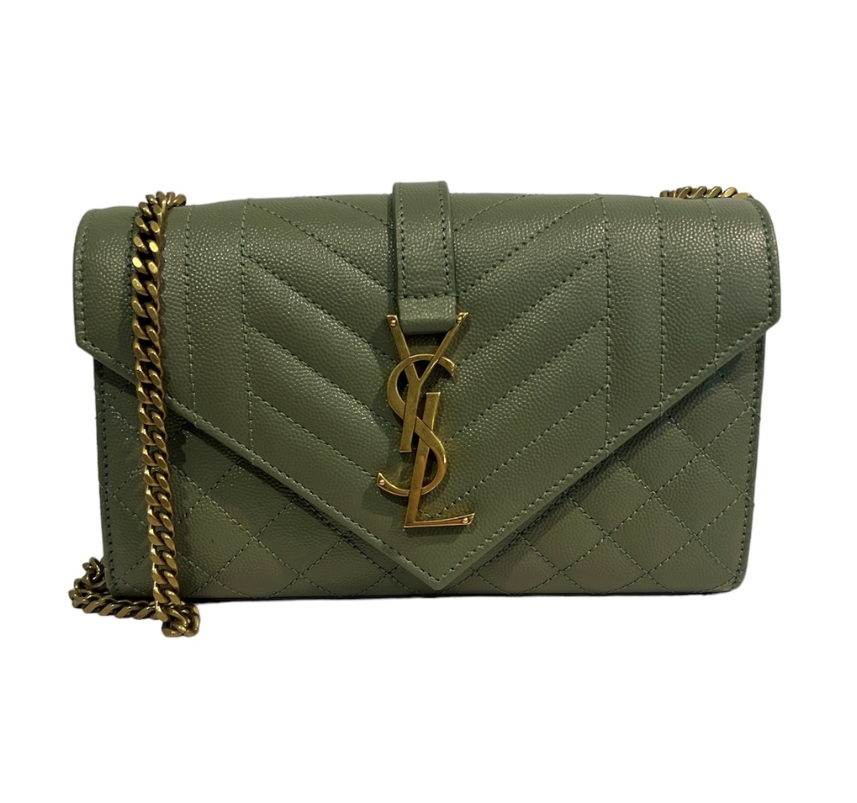 Saint Laurent Matelassé Triquilt Envelope Bag