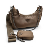 Prada Nylon Re-Edition 2005 Shoulder Bag Deserto