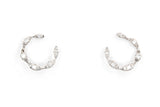 Silver Diamond Earrings - 925 Silver - 0.22ctw