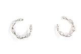 Silver Diamond Earrings - 925 Silver - 0.22ctw