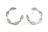 Silver Diamond Stud Earrings - 925 Silver - 0.50ctw