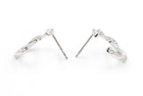 Silver Diamond Stud Earrings - 925 Silver - 0.50ctw