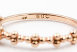 Solitaire Diamond Bezel Ring - 10k Rose Gold - 0.10ctw