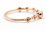 Solitaire Diamond Bezel Ring - 10k Rose Gold - 0.10ctw