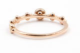 Solitaire Diamond Bezel Ring - 10k Rose Gold - 0.10ctw