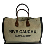 Yves Saint Laurent Rive Gauche Linen Tote