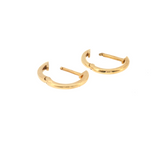 Gold Huggie Earrings 14k Yellow Gold - 11.5mm latch 
