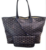 Goyard Navy Goyardine Saint Louis PM- Blue